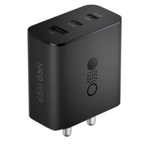 CMF by Nothing 65 W GaN 3 A Multiport Mobile Charger (Dark Grey)