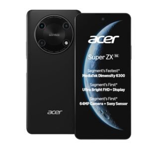 Acer Super ZX 5G (Carbon Black, 8GB RAM, 128GB Storage)