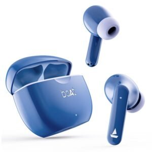 boAt Airdopes 120 Truly Wireless in Ear Ear Buds w/in Ear Detection, 40 hrs Playtime Quad Mics (Active Black)