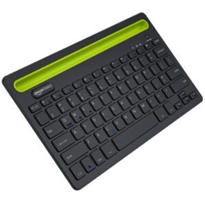 Amazon Basics Wireless Bluetooth Multi-Device Keyboard for Windows, Apple iOS Android