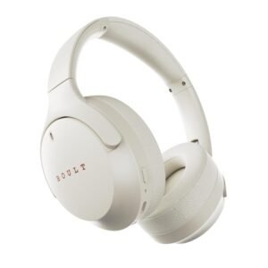 Boult Q Over Ear Bluetooth Headphones with 70H Playtime, 40mm Bass Drivers, IPX5 Wireless Headphones (Beige)