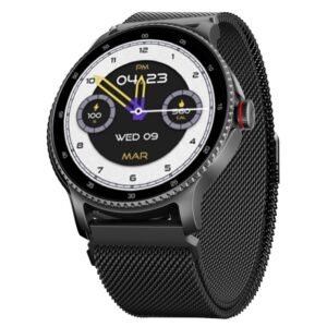 boAt Lunar Discovery w/ 1.39″ (3.5 cm) HD Display, Turn-by-Turn Navigation, Smart Watch for Men & Women(Black Metal)
