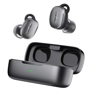 EarFun Free Pro 3 Noise Cancellation Earbuds, Hi-Res AUDIO WIRELESS Certification,Multipoint,Brown Black