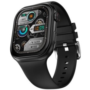 Fire-Boltt Brillia Smart Watch with 51.3mm (2.02 inch) AMOLED Display, Long Battery Life (Black)